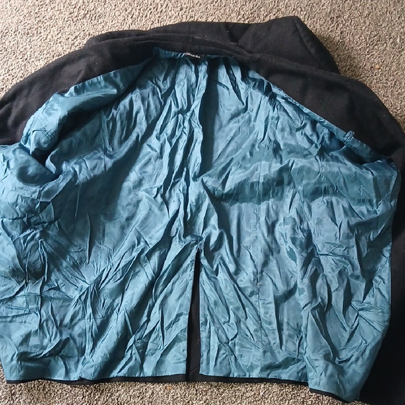 Versace Black Trench Coat with Gold Buttons - Picture 9 of 11